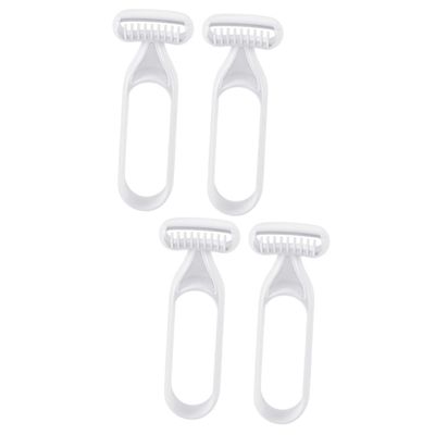 Beaupretty 4pcs Portable Body Hair Trimmer and Underarm Shaver Remover for Women Safe Design for Travel Reduces Skin Irritation Grey