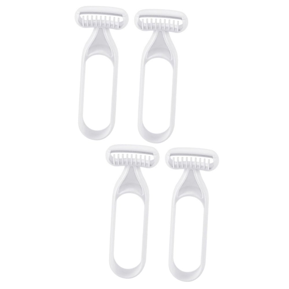 Beaupretty 4pcs Portable Body Hair Trimmer and Underarm Shaver Remover for Women Safe Design for Travel Reduces Skin Irritation Grey