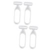 Beaupretty 4pcs Portable Body Hair Trimmer and Underarm Shaver Remover for Women Safe Design for Travel Reduces Skin Irritation Grey view 1