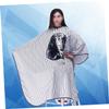 MERRYHAPY Vintage Apron Barber Tool Stripe Pattern Apron Hair Cutting Cape Hairdressing Cloak Wai Cloth view 2