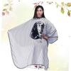 MERRYHAPY Vintage Apron Barber Tool Stripe Pattern Apron Hair Cutting Cape Hairdressing Cloak Wai Cloth view 3