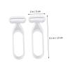Beaupretty 10pcs Portable Body Hair Trimmer for Women Underarm Leg Shaver Precise Blades for Smooth Hair Removal Lightweight Design for Daily Use view 2