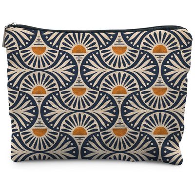 RYYCDOI Boho Makeup Bag Gifts for Women, Sunset Leaf Aesthetic Makeup Pouch
