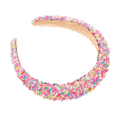 PLAFOPE Embellished Wide Headband for Women Stylish Padded Hair Accessory for Face Washing Everyday Wear Comfortable Sponge Design Versatile Fashion Statement