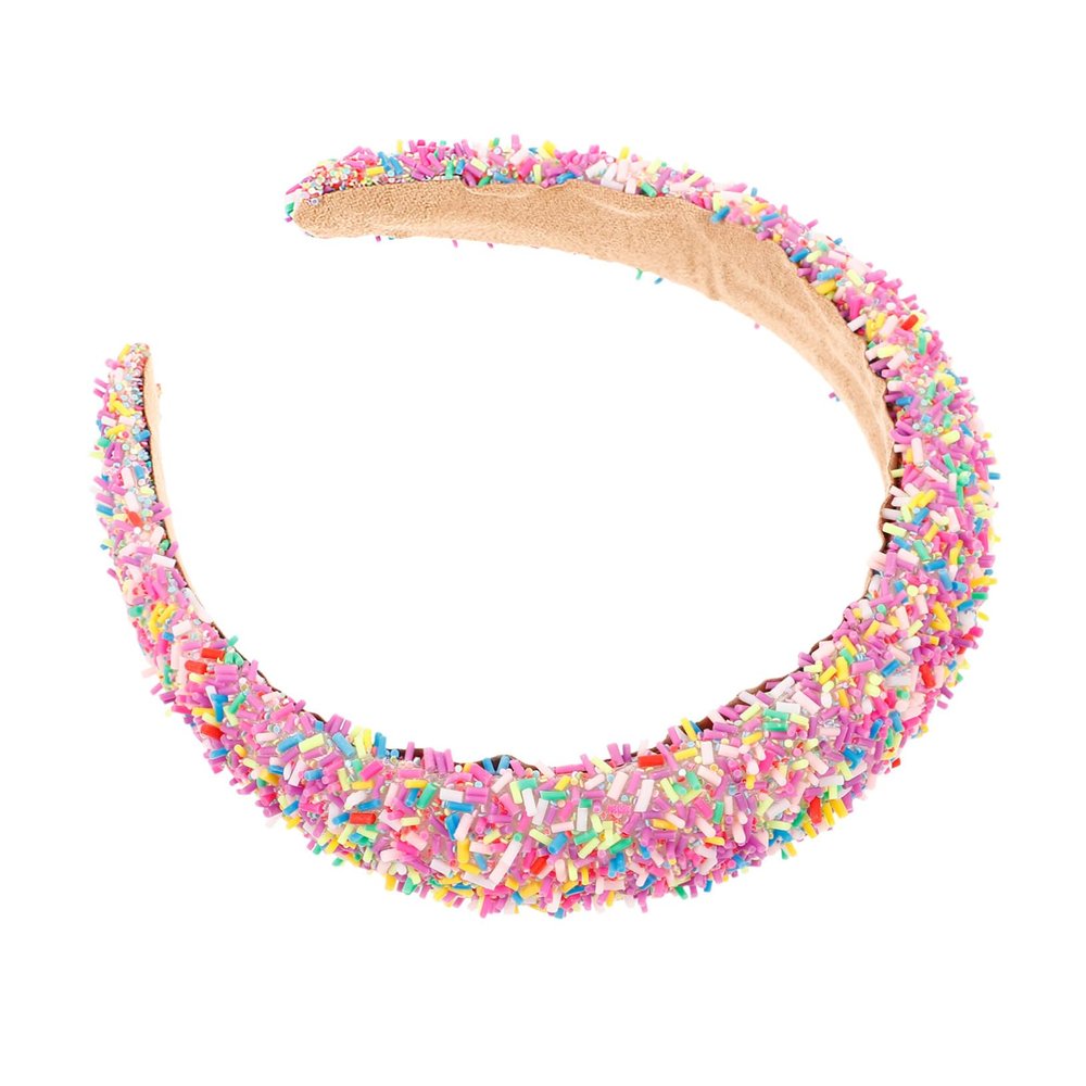 PLAFOPE Embellished Wide Headband for Women Stylish Padded Hair Accessory for Face Washing Everyday Wear Comfortable Sponge Design Versatile Fashion Statement