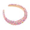 PLAFOPE Embellished Wide Headband for Women Stylish Padded Hair Accessory for Face Washing Everyday Wear Comfortable Sponge Design Versatile Fashion Statement view 1