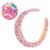 PLAFOPE Embellished Wide Headband for Women Stylish Padded Hair Accessory for Face Washing Everyday Wear Comfortable Sponge Design Versatile Fashion Statement view 4