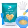 PURPESKY Wax Beads Bulk, 3lbs Hard Waxing Beans for Hair Removal, Brazilian Coarse Wax for Face, Leg, Bikini, Home Waxing Kit with Collapsible Bowl/Pot & Collapsible Bowl (Cream) view 1