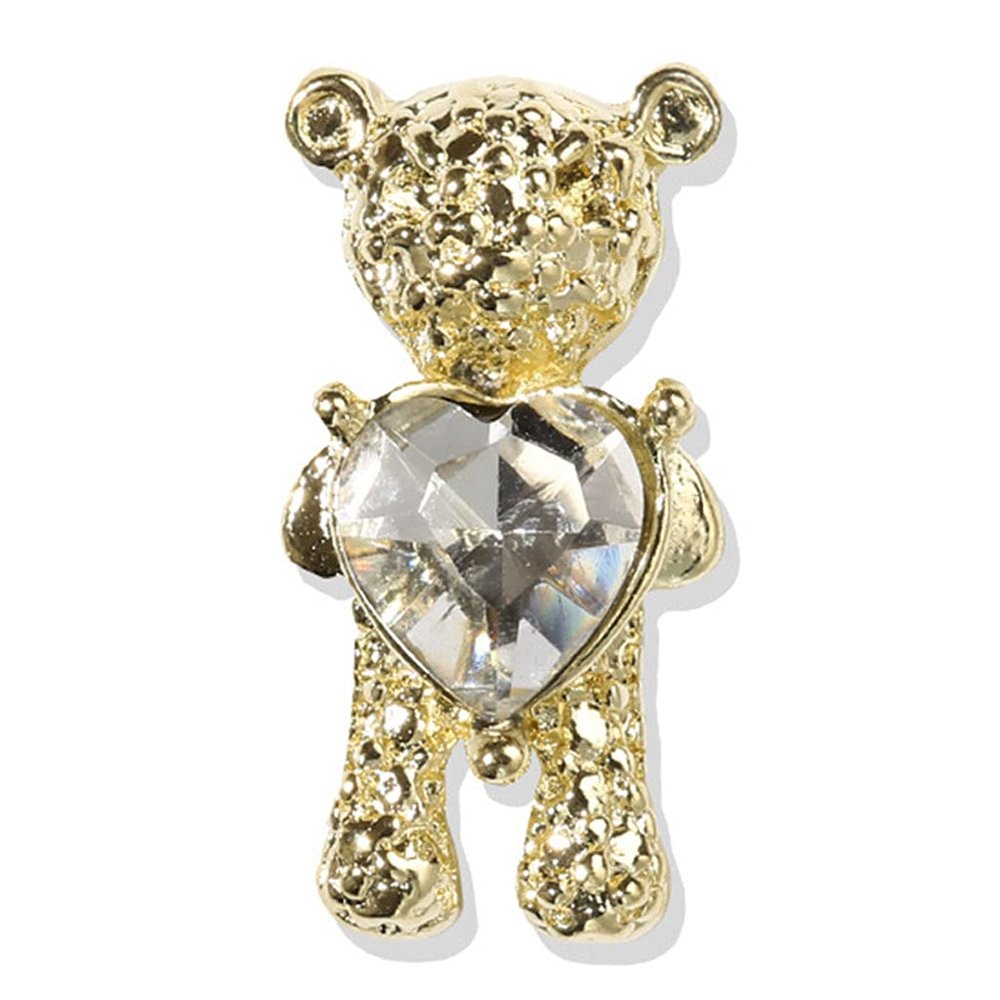 Bear 3D Nail Art Decorations With Heart Luxury For Rhinestone Manicure Tool Accessories Nail Art Manicure Tools