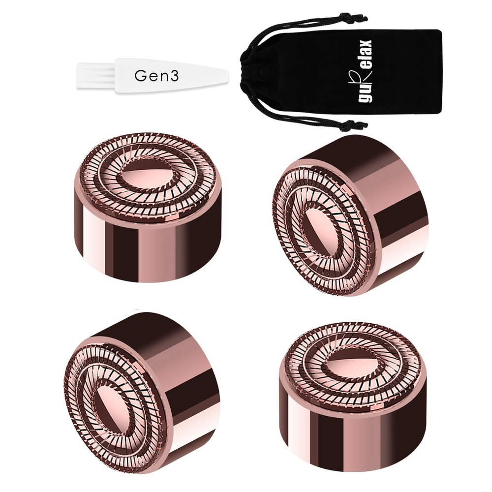 Gurelax Replacement Heads for Facial Hair Remover, Gen 3 Replacement Blades Intended for Flawless Finishing Touch, New Version Upgraded Replacement Blades Refill-Just fit for Gen3 Device