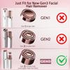 Gurelax Replacement Heads for Facial Hair Remover, Gen 3 Replacement Blades Intended for Flawless Finishing Touch, New Version Upgraded Replacement Blades Refill-Just fit for Gen3 Device view 2