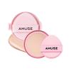 Amuse SEOUL DEW POWER VEGAN CUSHION ([REFILL] 01 PURE) | Dewy, glow, long-lasting, clean beauty, lightweight, natural look, foundation for sensitive skin, hydrating cushion view 1