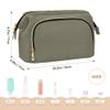 Wudan Green Gray Toiletry Bags Lightweight Cosmetic Bags For Women Travel Women's Coin Change Purse for Travel Organizer view 2