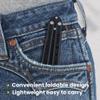 2 Pieces Automatic Switch Folding Practice Combs, Stainless Steel Butterfly Comb, Switchblades Comb, Outdoor Training Pocket Combs, Hair Brush for Beard, Mustache, Hair Styling Tools view 4