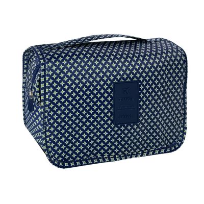 Lcsmaokin Large Capacity Toiletry Bag Travel Bag with Hanging Hook for Men and Women Waterproof Travel Cosmetic Bag Bathroom Storage Bag for Brushes Set,Full-Sized Shampoo,Accessories-Blue Stars