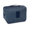 Lcsmaokin Large Capacity Toiletry Bag Travel Bag with Hanging Hook for Men and Women Waterproof Travel Cosmetic Bag Bathroom Storage Bag for Brushes Set,Full-Sized Shampoo,Accessories-Blue Stars view 1