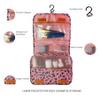 Lcsmaokin Large Capacity Toiletry Bag Travel Bag with Hanging Hook for Men and Women Waterproof Travel Cosmetic Bag Bathroom Storage Bag for Brushes Set,Full-Sized Shampoo,Accessories-Blue Stars view 2