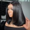 Nakkia Bob Wig Human Hair Wigs Human Hair Pre Plucked 4x4 HD Lace Front Glueless Wigs Human Hair 150% Density Short Straight Bob Wig for Black Women (Glueless Bob Wig, 16 Inch) view 1