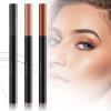2024 New Upgraded Magic 4-Tip Eyebrow Pencil, Long-Lasting Natural Eyebrow Brush Eyebrow Pencil 3D Waterproof and Sweat-proof Eyebrow Pencil Contouring Pen with 4 Fork (3 Colors) view 1