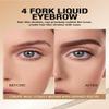 2024 New Upgraded Magic 4-Tip Eyebrow Pencil, Long-Lasting Natural Eyebrow Brush Eyebrow Pencil 3D Waterproof and Sweat-proof Eyebrow Pencil Contouring Pen with 4 Fork (3 Colors) view 3