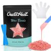 2.4 lb Hard Wax Beads Bulk, Professional Rosin-Free Brazilian Waxing Bead, Hypoallergenic Hair Removal Wax Bead for Sensitive Skin, Body, Bikini, Legs, Home Salons Wax Beans Refill, 5 Silicone Sticks view 1