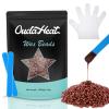 2.4 lb Hard Wax Beads Bulk, Professional Rosin-Free Brazilian Waxing Bead, Hypoallergenic Hair Removal Wax Bead for Sensitive Skin, Body, Bikini, Legs, Home Salons Wax Beans Refill, 5 Silicone Sticks view 1