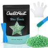 2.4 lb Hard Wax Beads Bulk, Professional Rosin-Free Brazilian Waxing Bead, Hypoallergenic Hair Removal Wax Bead for Sensitive Skin, Body, Bikini, Legs, Home Salons Wax Beans Refill, 5 Silicone Sticks view 1