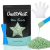 2lb Bulk Hard Wax Beads, Hypoallergenic Waxing Bead for Sensitive Skin, Rosin-Free Stripless Wax Beans, Coarse Hair Removal for Brazilian, Body, Bikini, Back, Chest, Legs, 5 Silicone Stick & 4 Glove view 1