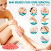 2lb Bulk Hard Wax Beads, Hypoallergenic Waxing Bead for Sensitive Skin, Rosin-Free Stripless Wax Beans, Coarse Hair Removal for Brazilian, Body, Bikini, Back, Chest, Legs, 5 Silicone Stick & 4 Glove view 4