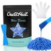 2.4 lb Hard Wax Beads Bulk, Professional Rosin-Free Brazilian Waxing Bead, Hypoallergenic Hair Removal Wax Bead for Sensitive Skin, Body, Bikini, Legs, Home Salons Wax Beans Refill, 5 Silicone Sticks view 1