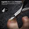 FERYES Tilted Straight Blade Ingrown Toenail Clipper, Stainless Steel Toenail Clippers for Thick Nails, Sharp Toe Nail Clippers for Seniors for Ingrown Toenail Care (Silver) view 3