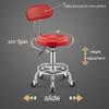 Generic Swivel Salon Stool Chair Rolling Stool Chair with Wheels and Back Support, Adjustable Height Hydraulic Chair Stool with Backrest for Beauty/Spa/Tattoo/Massage/Clini Blue view 2