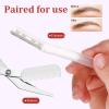 Beavorty 1set Eyebrow Trimmer Kit Transparent Eyebrow Scissors Razor Grooming Tool for Precise Hair Removal Safe Comfortable Handle for Women view 2