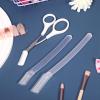 Beavorty 1set Eyebrow Trimmer Kit Transparent Eyebrow Scissors Razor Grooming Tool for Precise Hair Removal Safe Comfortable Handle for Women view 4
