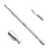 siyuwuro Cuticle Pusher with Dual Ended Spoon Pusher Stainless Steel Nail Cleaning Pusher Durable Nail Care Tool for Manicure Pedicure, Nail Art Salon/Spa/Home Use view 2