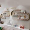 HENGCMM 2 Tiers Gold U-Shaped Display Rack Metal Wall-Mounted Nail Polish Storage Racks Nail Supplies Display Rack, Perfume Storage Shelf, Hanging Racks for Salon/Beauty/Nail Shop view 4