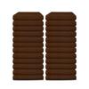 60 Pack Luxury Salon Towels, 100% Ringspun Cotton Comfort, Not Bleach Proof Highly Absorbent Barber Towels (27 x 16) Hair Towel Wrap for Women, Hand, Gym, Beauty, Spa & Home Hair Care  Brown view 1