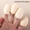 7pcs Mini Triangle Powder Puff, Mini Makeup Puff Finger Powder Puff,Makeup Sponges Makeup Tools for Foundation,Cream and Powder(black) view 4