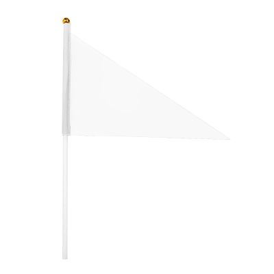 BILIKEYU Versatile Set Of 20 Orange Triangle Flags For Garden Marking Dog Training And Events With A Variety Of Functional Flags Home Decor (White, One Size)