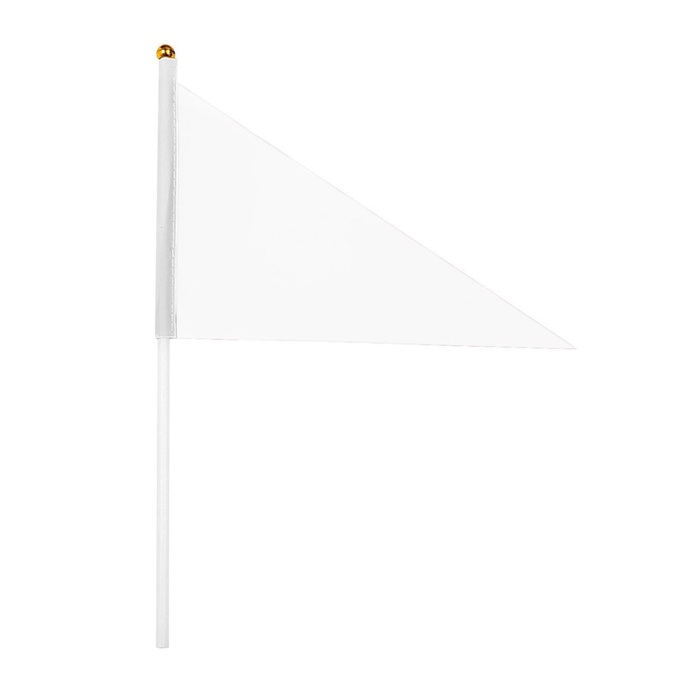 BILIKEYU Versatile Set Of 20 Orange Triangle Flags For Garden Marking Dog Training And Events With A Variety Of Functional Flags Home Decor (White, One Size)