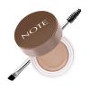 Note Cosmetique Brow Pomade Pigmented Eyebrow Pomade with Dual-Ended Brush - Smudgeproof, Waterproof Eye Brow Filler - 01 Light Brown - 0.16 oz view 1