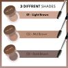 Note Cosmetique Brow Pomade Pigmented Eyebrow Pomade with Dual-Ended Brush - Smudgeproof, Waterproof Eye Brow Filler - 01 Light Brown - 0.16 oz view 3