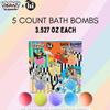 Hi Peach Layne 5 Count Bath Bomb Set, (3.527oz Each, 17.635oz Total), Gift Set, Bath Bomb Gifts for Woman view 4