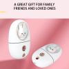 Aqur2020 Cute Animal Mist Sprayer USB Rechargeable Mini Eye Face Humidifier 35ml 500mah for Travelling (1#), White view 4