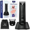 COCOSY Body Hair Trimmer for Men - Ball Trimmer, Ceramic Blade, Waterproof Electric Groin Hair Trimmer with Standing Recharge Dock & Travel Pouch, Male Hygiene Razor view 1
