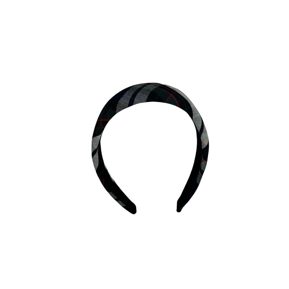 1.25" or 1" Padded Headband,Back to School,School Uniform Plaid Fabric,Headband,Fashion Hair Accessories,Adults & Girls (Plaid 89, 1")