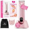 COCOSY Bikini Trimmer - Pubic Hair Trimmer for Women, Ceramic Blade, Waterproof Electric Shaver for Women with Standing Recharge Dock & Travel Pouch, Female Hygiene Razor view 1