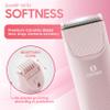 COCOSY Bikini Trimmer - Pubic Hair Trimmer for Women, Ceramic Blade, Waterproof Electric Shaver for Women with Standing Recharge Dock & Travel Pouch, Female Hygiene Razor view 2