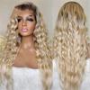 13X4 Blonde Lace Front Wig Human Hair Ombre Deep Wave Frontal Wig 13X6 HD Lace Loose Curly Lace Front Human Hair Wigs view 2
