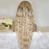 13X4 Blonde Lace Front Wig Human Hair Ombre Deep Wave Frontal Wig 13X6 HD Lace Loose Curly Lace Front Human Hair Wigs view 4